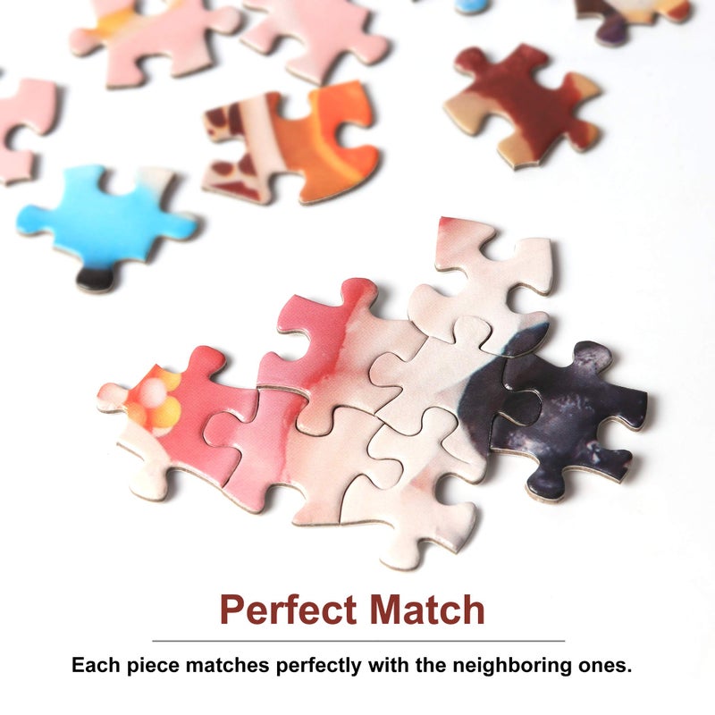 Tektalk 1000 Pieces Jigsaw Puzzles for Teens & Adults (Donut Feast) - Image 4